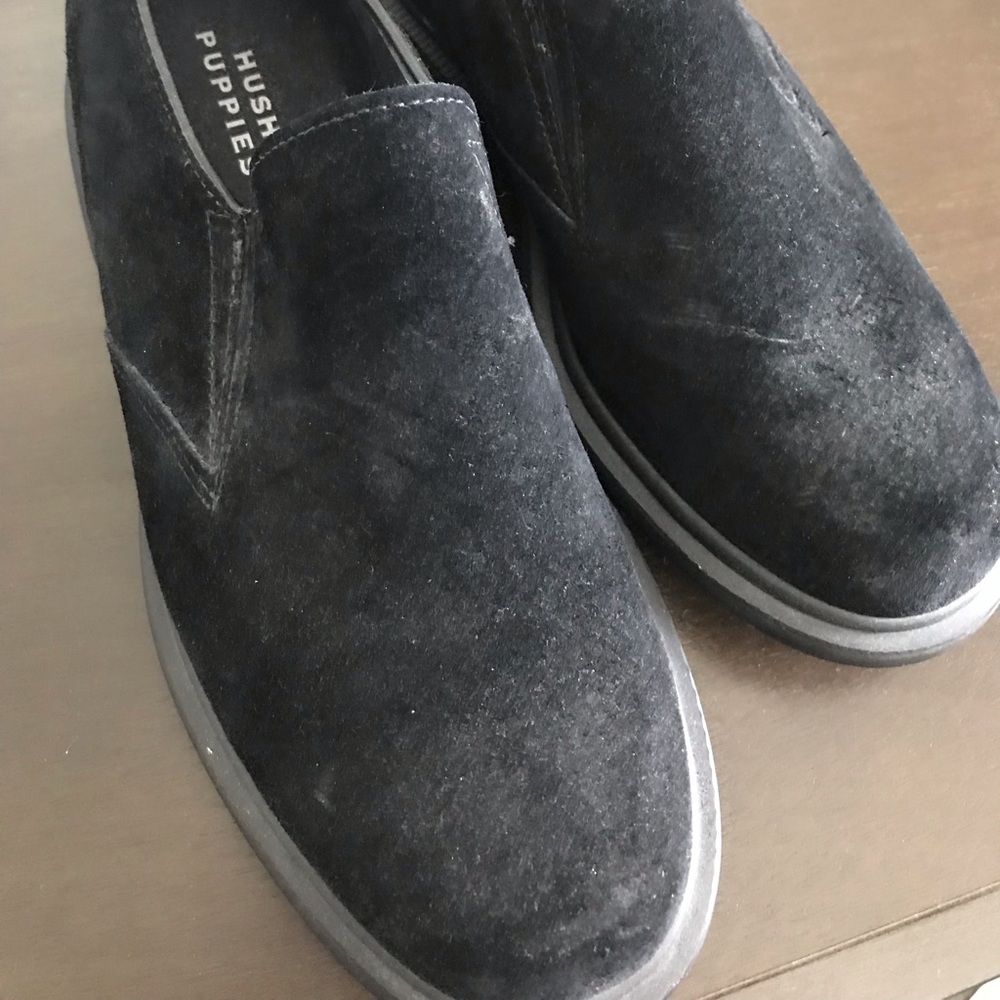 Men’s Black Suede Hush Puppies